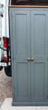 ^2 door Hallway, Utility, Cloak Room Storage Cupboard with Hooks and Shelves (35 cm deep) SIZE VARIATIONS