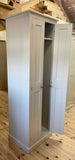 ^Utility Storage Cupboard with CENTRAL DIVIDE for Ironing Board , Brooms, Hoover, Laundry etc. ALL SIZES and COLOURS - OPTION 3