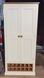 **IN STOCK** We have ONE built and in your choice of Paint Colour - *Kitchen Larder Pantry with 12 Bottle Wine Rack and Spice Racks (40 cm deep) 90 cm WIDE