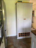 **IN STOCK** We have ONE built and in your choice of Paint Colour - *Kitchen Larder Pantry with 12 Bottle Wine Rack and Spice Racks (40 cm deep) 90 cm WIDE
