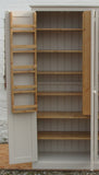 ^NEW DESIGN 4 Door WINE RACK Larder, Utility Room, Kitchen Storage Cupboard with or with-out Spice Racks (40 cm deep)