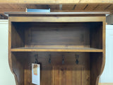 ^Hall Bench with Coat Hooks, Shelf and Shoe Cubby Hole compartment (Monks Bench)