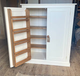 12c. ^122 cm High - Low Larder Pantry Storage Cupboard with Spice Rack (40 cm deep) 📢 ADD TO CART to UNLOCK TODAYS DEAL