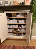 12b. ^122 cm High - Low Storage Cupboard No Spice Rack (40 cm deep) 📢 ADD TO CART to UNLOCK TODAYS DEAL