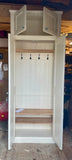 ^2 door Hallway, Utility, Cloak Room Storage Cupboard with Coat Hooks and 3 Shelves with EXTRA STORAGE TOP BOX (35 cm deep)