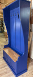 NEW PRODUCT^Tall Hallway Coat and Shoe Storage Porch, Settle, Pew, Monks Bench, with Coat Hooks and under storage seat storage