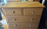 *Solid Pine 2 over 5 Chest of Drawers - 36" wide