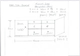 BESPOKE 1 Door, 2 DRAWER AND OPEN TV UNIT - to customer specifications