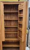 ^SPLIT 8 Door Larder, Utility Room, Kitchen Storage Cupboard with Spice Racks (40 cm deep)