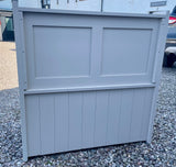 ^Hall Monks Bench Settle Pew Solid Pine 2 Panel with Under Seat Storage - 3' wide