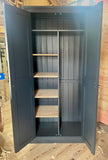 ^Utility Storage Cupboard with CENTRAL DIVIDE for Ironing Board , Brooms, Hoover, Laundry etc. ALL SIZES and COLOURS - OPTION 3