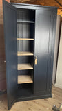 ^Utility Storage Cupboard with CENTRAL DIVIDE for Ironing Board , Brooms, Hoover, Laundry etc. ALL SIZES and COLOURS - OPTION 3