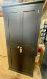 ^Utility Storage Cupboard with CENTRAL DIVIDE for Ironing Board , Brooms, Hoover, Laundry etc. ALL SIZES and COLOURS - OPTION 3