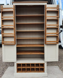 **IN STOCK** We have ONE built and in your choice of Paint Colour - *Kitchen Larder Pantry with 12 Bottle Wine Rack and Spice Racks (40 cm deep) 90 cm WIDE