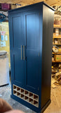 **IN STOCK** We have ONE built and in your choice of Paint Colour - *Kitchen Larder Pantry with 12 Bottle Wine Rack and Spice Racks (40 cm deep) 90 cm WIDE