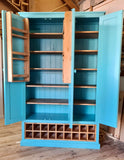 ^3 Door Kitchen Larder Pantry with 18 Bottle Wine Rack and Spice Racks (40 cm or 50 cm deep)