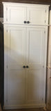 ^2 door Hallway, Utility, Cloak Room Storage Cupboard with Coat Hooks and 3 Shelves with EXTRA STORAGE TOP BOX (35 cm deep)