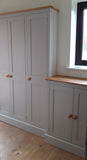 ^SHALLOW 5 Door Coat and Shoe Storage Combination Cupboard - OPTION 1