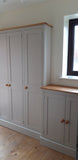 ^SHALLOW 5 Door Coat and Shoe Storage Combination Cupboard - OPTION 1