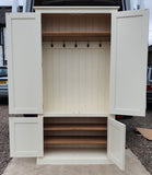 No 1H. ^2 door over 2 door - Coat Hooks and Separate Lower Shoe Cupboard ALL SIZES 📢 ADD TO CART to UNLOCK TODAYS DEAL