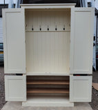 No 1H. ^2 door over 2 door - Coat Hooks and Separate Lower Shoe Cupboard ALL SIZES 📢 ADD TO CART to UNLOCK TODAYS DEAL