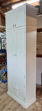 z**IN STOCK** 2 door over 2 door Hallway, Utility, Cloak Room Storage Cupboard with Coat Hooks and Lower Shoe Cupboard (40 cm deep) with TOP BOX