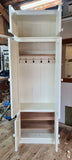 z**IN STOCK** 2 door over 2 door Hallway, Utility, Cloak Room Storage Cupboard with Coat Hooks and Lower Shoe Cupboard (40 cm deep) with TOP BOX