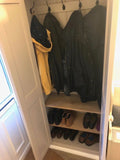 ^2 Door Hallway, Utility, Cloak Room Storage Cupboard with Hooks and Shelves (40 cm deep) ALL  SIZE VARIATIONS