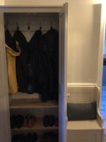 ^2 door Hallway, Utility, Cloak Room Storage Cupboard with Hooks and Shelves (35 cm deep) SIZE VARIATIONS