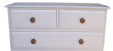 *Solid Pine 2 over 1 Chest of Drawers - Narrow 30" wide