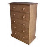 *Solid Pine 2 over 4 Chest of Drawers - Narrow 30" wide