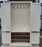 No 1H. ^2 door over 2 door - Coat Hooks and Separate Lower Shoe Cupboard ALL SIZES 📢 ADD TO CART to UNLOCK TODAYS DEAL