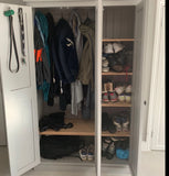 ^3 Door Hall, Utility Room, Cloak Room Coat Cupboard with SHOE STORAGE RACKS (40 cm deep