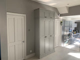 ^3 Door Larder/Hall for Kitchen items, Craft, Toys, Utility Room, Office Storage Cupboard (40 cm or 45 cm deep) with EXTRA TOP BOX Storage