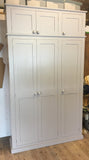 ^3 Door Larder, Utility Room, Kitchen Storage Cupboard with Spice Racks (40 cm  deep) and EXTRA TOP BOX Storage