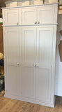 ^3 Door Larder/Hall for Kitchen items, Craft, Toys, Utility Room, Office Storage Cupboard (40 cm or 45 cm deep) with EXTRA TOP BOX Storage