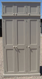^3 Door Larder/Hall for Kitchen items, Craft, Toys, Utility Room, Office Storage Cupboard (40 cm or 45 cm deep) with EXTRA TOP BOX Storage