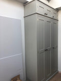 ^3 Door Larder/Hall for Kitchen items, Craft, Toys, Utility Room, Office Storage Cupboard (40 cm or 45 cm deep) with EXTRA TOP BOX Storage