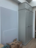 ^3 Door Larder/Hall for Kitchen items, Craft, Toys, Utility Room, Office Storage Cupboard (40 cm or 45 cm deep) with EXTRA TOP BOX Storage