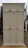 ^3 Door Larder/Hall for Kitchen items, Craft, Toys, Utility Room, Office Storage Cupboard (40 cm or 45 cm deep) with EXTRA TOP BOX Storage