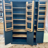 ^3 Door Larder, Utility Room, Kitchen Storage Cupboard with Spice Racks (40 cm  deep) and EXTRA TOP BOX Storage