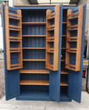 ^3 Door Larder, Utility Room, Kitchen Storage Cupboard with Spice Racks (40 cm  deep) and EXTRA TOP BOX Storage