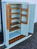 ^3 Door Kitchen Larder Pantry with 18 Bottle Wine Rack and Spice Racks (40 cm or 50 cm deep)
