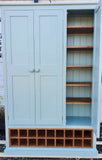 ^3 Door Kitchen Larder Pantry with 18 Bottle Wine Rack and Spice Racks (40 cm or 50 cm deep)