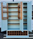 ^3 Door Kitchen Larder Pantry with 18 Bottle Wine Rack and Spice Racks (40 cm or 50 cm deep)