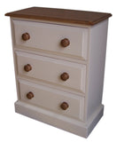 *3 Drawer Wide Wellington Chest