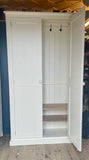 ^2 door Hallway, Utility, Cloak Room Storage Cupboard with Hooks and Shelves (35 cm deep) SIZE VARIATIONS
