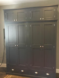 ^4 Door, 2 Drawer Storage Cupboard and Extra Top Box Storage - Fully Shelved - 176 cm wide (40 cm deep)