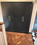 ^4 Door Hall Coat & Shoe or Toys Storage Cupboard with Hooks and Shelves (40 cm deep) OPTION 1