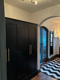 ^4 Door Hall Coat & Shoe or Toys Storage Cupboard with Hooks and Shelves (40 cm deep) OPTION 1